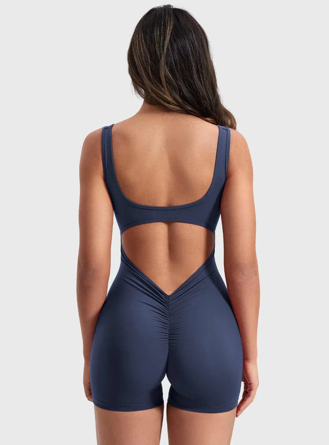 V-Back Butt-lift Romper