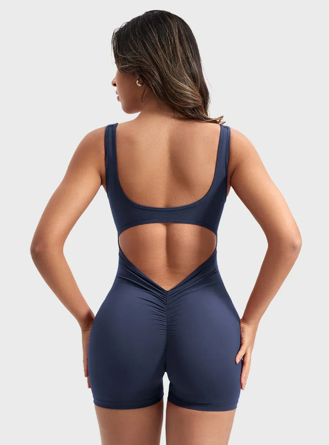 V-Back Butt-lift Romper