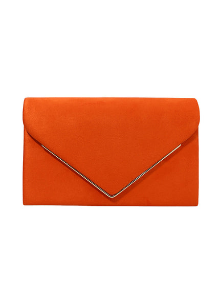 Segreto Suede-style Velvet Envelope Clutch Bag