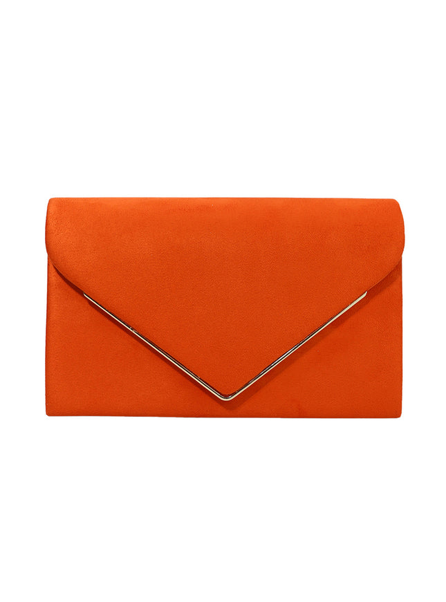 Segreto Suede-style Velvet Envelope Clutch Bag