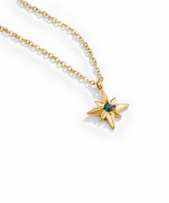 Polaris Emerald Crystal Necklace