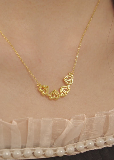 4 Hearts Magnetic Clover Necklace