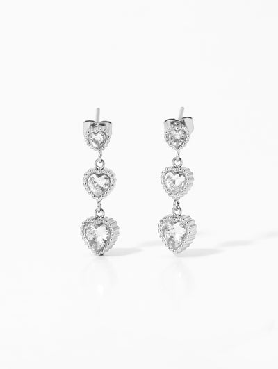 Trinity of Hearts Earrings