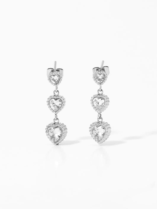 Trinity of Hearts Earrings