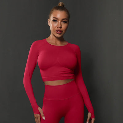 Seamless Long Sleeve Crop Top