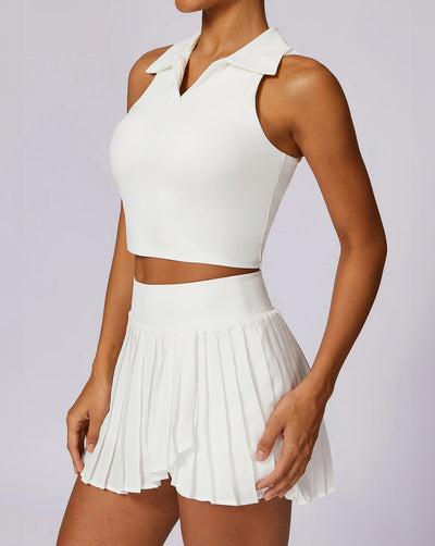 Cropped Polo Top